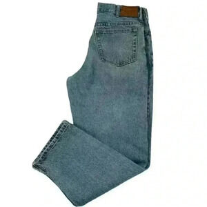 Cabela's Mens Outdoors Rugged Blue Denim Jeans Size 34X32